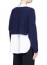 Back View - Click To Enlarge - ELIZABETH AND JAMES - 'Vann' wool-alpaca cropped sweater