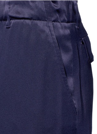Detail View - Click To Enlarge - ELIZABETH AND JAMES - 'Gavin' wide leg silk satin pants