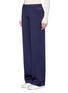 Front View - Click To Enlarge - ELIZABETH AND JAMES - 'Gavin' wide leg silk satin pants