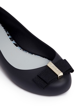 Detail View - Click To Enlarge - MELISSA - x Jason Wu 'Space Love II' bow PVC flats