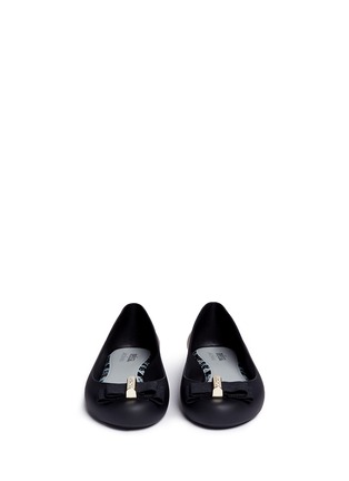 Front View - Click To Enlarge - MELISSA - x Jason Wu 'Space Love II' bow PVC flats