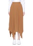 Main View - Click To Enlarge - COMME MOI - Handkerchief hem pleated maxi skirt