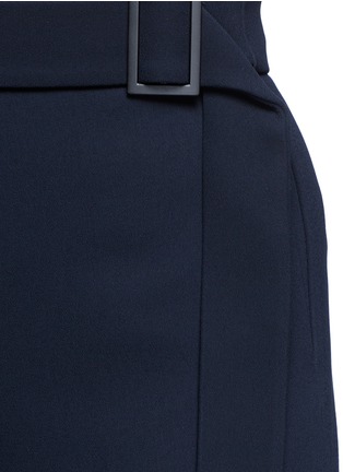 Detail View - Click To Enlarge - COMME MOI - Belted crepe culottes