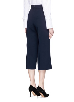 Back View - Click To Enlarge - COMME MOI - Belted crepe culottes