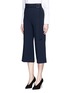 Front View - Click To Enlarge - COMME MOI - Belted crepe culottes