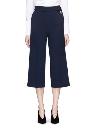 Main View - Click To Enlarge - COMME MOI - Belted crepe culottes