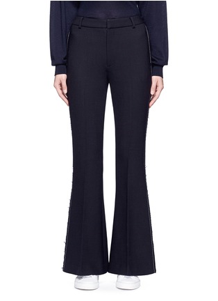 Main View - Click To Enlarge - COMME MOI - Wool blend flared pants
