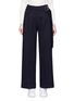 Main View - Click To Enlarge - COMME MOI - Belted wool blend wide leg pants