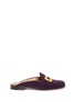Main View - Click To Enlarge - STUBBS & WOOTTON - Rope buckle embroidery velvet slippers