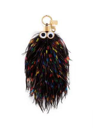 Main View - Click To Enlarge - SOPHIE HULME - 'George' ethical Turkey feather keyring