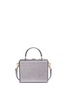 Back View - Click To Enlarge - - - 'Dolce Box' DG Family appliqué metallic leather bag