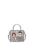 Main View - Click To Enlarge - - - 'Dolce Box' DG Family appliqué metallic leather bag