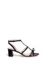 Main View - Click To Enlarge - KATE SPADE - 'Miles' jewelled bow strappy leather sandals