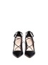 Front View - Click To Enlarge - KATE SPADE - 'Priscilla' lace-up leather pumps