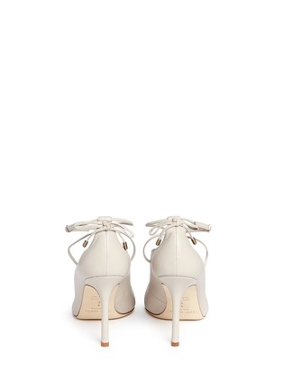 Back View - Click To Enlarge - KATE SPADE - 'Priscilla' lace-up leather pumps