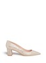 Main View - Click To Enlarge - KATE SPADE - 'Milan' metallic lizard embossed suede pumps