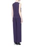 Back View - Click To Enlarge - VICTOR ALFARO - Sleeveless crepe jumpsuit