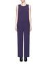 Main View - Click To Enlarge - VICTOR ALFARO - Sleeveless crepe jumpsuit