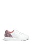 Main View - Click To Enlarge - PEDDER RED - 'Lory' metallic glitter heel leather sneakers