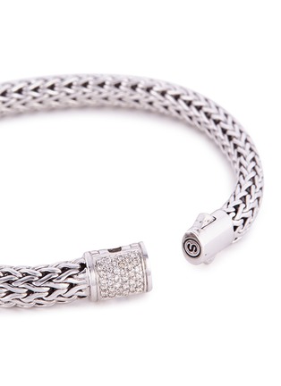 Detail View - Click To Enlarge - JOHN HARDY - Classic Chain' Diamond silver woven chain bracelet