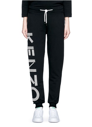 Main View - Click To Enlarge - KENZO - Logo print cotton sweatpants
