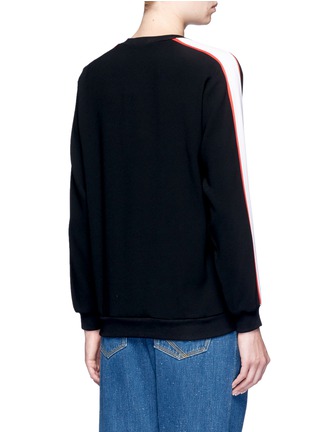 Back View - Click To Enlarge - KENZO - Tiger embroidered stripe sweatshirt