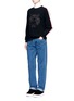 Figure View - Click To Enlarge - KENZO - Tiger embroidered stripe sweatshirt