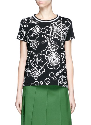 Main View - Click To Enlarge - KENZO - 'Tanami' Flower printed T-shirt