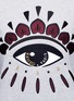 Detail View - Click To Enlarge - KENZO - Eye embroidered cotton sweatshirt dress