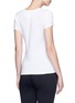 Back View - Click To Enlarge - CALVIN KLEIN PERFORMANCE - Metallic logo print cotton T-shirt