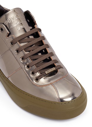 Detail View - Click To Enlarge - JIMMY CHOO - 'Portman' mirror leather sneakers