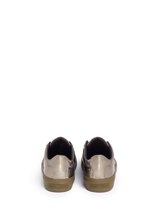 Back View - Click To Enlarge - JIMMY CHOO - 'Portman' mirror leather sneakers
