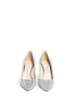 Front View - Click To Enlarge - JIMMY CHOO - 'Romy' stingray embossed heel glitter pumps