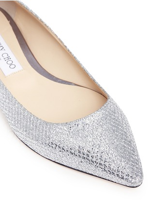 Detail View - Click To Enlarge - JIMMY CHOO - 'Romy' glitter flats