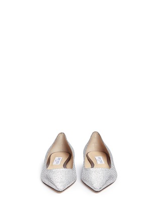 Front View - Click To Enlarge - JIMMY CHOO - 'Romy' glitter flats