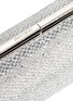 Detail View - Click To Enlarge - JIMMY CHOO - 'Cate' bar clasp glitter mesh clutch