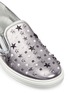 Detail View - Click To Enlarge - JIMMY CHOO - 'Grove' star stud mirror leather skate slip-ons
