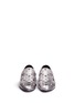 Front View - Click To Enlarge - JIMMY CHOO - 'Sloane' star stud metallic leather slip-ons