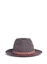 Main View - Click To Enlarge - MY BOB - 'Tribeca Light' metal chain band furfelt hat