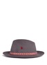 Figure View - Click To Enlarge - MY BOB - 'Tribeca Light' metal chain band furfelt hat