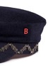 Detail View - Click To Enlarge - MY BOB - 'Steward' beaded stripe band felt schoolboy cap