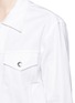 Detail View - Click To Enlarge - NICOPANDA - Logo cutout back denim jacket