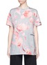 Detail View - Click To Enlarge - NICOPANDA - 'All Over Rose' mercerised cotton T-shirt