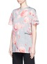 Front View - Click To Enlarge - NICOPANDA - 'All Over Rose' mercerised cotton T-shirt