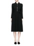 Main View - Click To Enlarge - MO&CO. EDITION 10 - Ring zip pull crepe dress