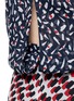 Detail View - Click To Enlarge - MO&CO. EDITION 10 - Mix brushstroke print silk chiffon dress