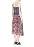 Figure View - Click To Enlarge - MO&CO. EDITION 10 - Mix brushstroke print silk chiffon dress
