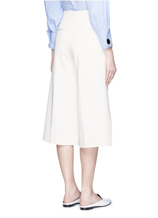 Back View - Click To Enlarge - MO&CO. EDITION 10 - Tailored crepe culottes