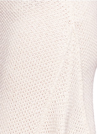 Detail View - Click To Enlarge - MO&CO. EDITION 10 - Frayed hem asymmetric skirt