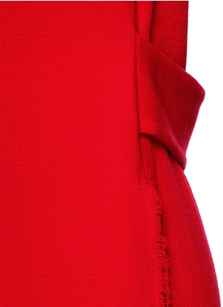 Detail View - Click To Enlarge - MO&CO. EDITION 10 - Textured wool long vest coat